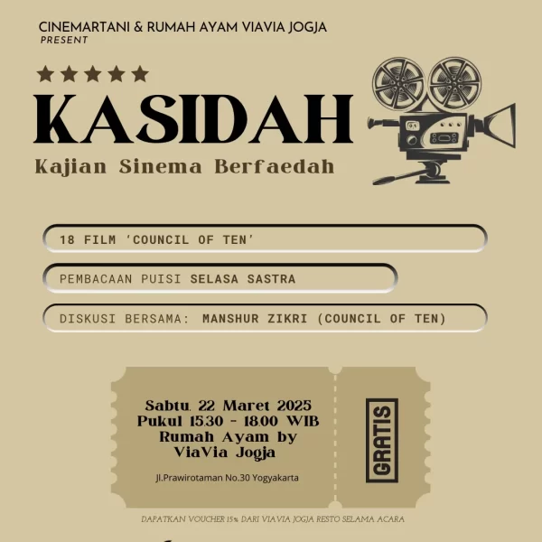 Rumah Ayam x Cinemartani: Kasidah (Kajian Sinema Berfaedah)