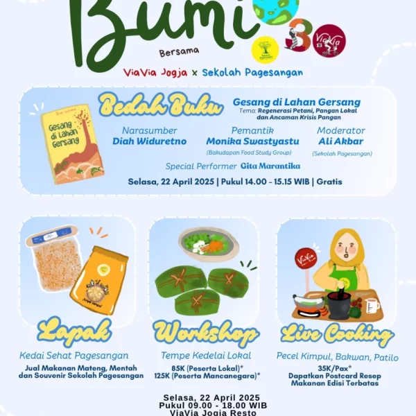 ViaVia Restaurant x Sekolah Pagesangan: Merayakan Hari Bumi