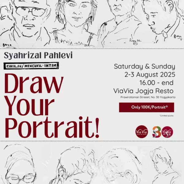 ViaVia Restaurant: Draw Your Potrait with Syahrizal Pahlevi
