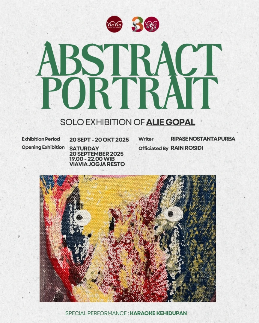 ViaVia Restaurant: Abstract Potrait – Solo Exhibition of Alie Gopal