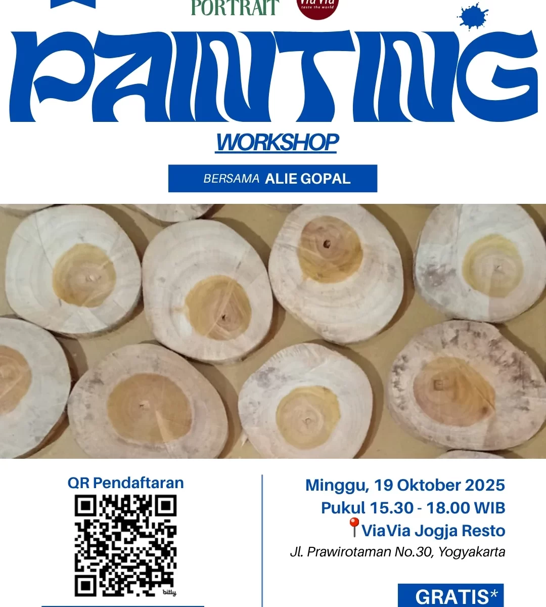 ViaVia Restaurant: Painting Workshop Bersama Alie Gopal